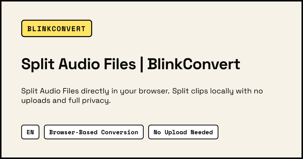 File Break Rvg Split Audio Files | BlinkConvert